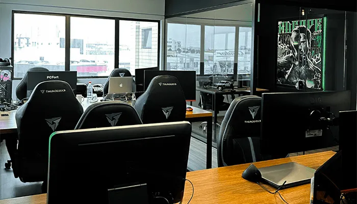 Estação de trabalho do time Adcope